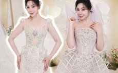 4 bộ váy cưới đính pha lê đắt tiền của cô dâu Hồ Quỳnh Hương