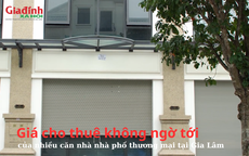 Giá cho thuê không ngờ tới của nhiều căn nhà phố thương mại tại Gia Lâm, Hà Nội