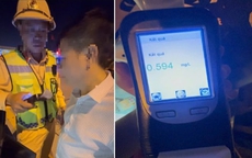 Hoảng với tài xế vi phạm nồng độ cồn ở mức kịch khung trên cao tốc Hà Nội - Hải Phòng
