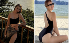 Huyền Lizzie chuộng bikini cắt khoét táo bạo, phô trương đường cong