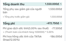 Người bán TikTok Shop 'tiến thoái lưỡng nan' vì phí sàn tăng mạnh