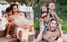 Không thua kém anh cả Subeo, cặp song sinh nhà Hồ Ngọc Hà được dạy dỗ tốt, visual khắp mạng xã hội