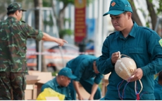 Trận địa pháo hoa ở quảng trường Thuỳ Vân, TP.HCM đã sẵn sàng