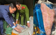 Phát hiện 10 tấn xúc xích, nầm lợn không rõ nguồn gốc tại kho đông lạnh ở Hà Nội