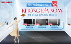 Sharp ra mắt lò vi sóng không đĩa xoay mới: mở không gian, nấu dễ dàng