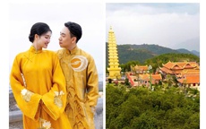 Cận cảnh ngôi chùa có bảo tháp dát vàng - Nơi doanh nhân Minh Hoàng và Á hậu Phương Nhi làm lễ Hằng thuận