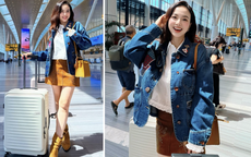 Đinh Ngọc Diệp gợi ý set đồ sân bay 'bụi phủi nhưng vẫn tiểu thư nũng nịu'