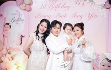 Con gái tròn 1 tuổi đáng yêu của NSƯT Vũ Luân và Hoa hậu Phương Lê