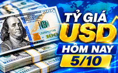Tỷ giá USD hôm nay 5/10: Đồng Đô la Mỹ biến động trái chiều khối ngân hàng
