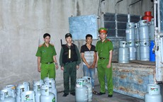Phát hiện hàng nghìn bình gas giả nhãn hiệu hàng hóa, xác định 16 đối tượng liên quan