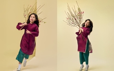 Con gái lai Tây của Hà Anh xúng xính áo dài đón Tết