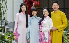 Vợ Bình Minh mang giày 10 cm vẫn 'lép vế' chiều cao bên chồng con