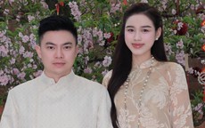 Đỗ Thị Hà năm đầu đón Tết ở quê chồng, biểu cảm của chồng nàng hậu khiến fan thích thú