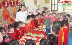 Bữa cơm 'đặc biệt' của trẻ mầm non: Giáo dục cội nguồn, trải nghiệm Tết cổ truyền