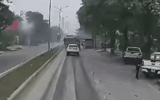 Tai nạn giữa 2 xe tải khiến một chiến sĩ CSGT và 1 người dân tử vong ở Thái Nguyên