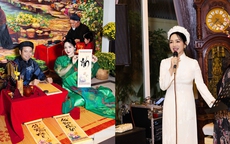 Không khí Tết rộn ràng trong bữa tiệc tất niên ở biệt thự 1000m2 của Giáng My