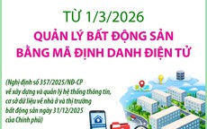 Từ 1/3/2026, bất động sản nhà ở được gắn mã định danh điện tử