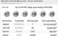 Ngày 10/4, giải độc đắc Vietlott gần 80 tỷ đã tìm về chủ