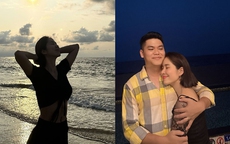 Cùng chồng trẻ đi chơi, Lê Phương khoe diện mạo gợi cảm