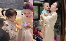 Phương Oanh khéo tay dạy con làm bánh, thái độ cặp song sinh gây cười