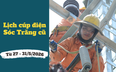 Lịch cúp điện TP. Cần Thơ (Sóc Trăng cũ) từ ngày 27 – 31/5/2026: Khu vực bị mất điện tăng cao