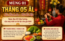 Mùng 1 tháng 5 âm lịch 2026 thắp hương giờ nào đẹp? Điều cần làm để tháng mới may mắn nhiều người không biết
