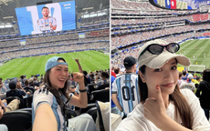 Hai nghệ sĩ Việt gây sốt khi sang Mỹ xem World Cup
