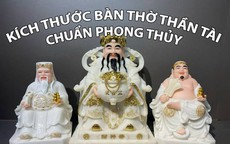 Cách chọn kích thước bàn thờ Thần tài chuẩn thước lỗ ban hút tài lộc
