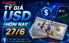 Tỷ giá USD hôm nay 27/6: Đồng Đô la Mỹ bán ra tại nhiều ngân hàng ở mức 26,454 đồng/USD
