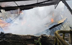 Hà Nội: Hỏa hoạn thiêu rụi nhà xưởng kết hợp nơi ở rộng 500m2 tại xã Tây Phương lúc sáng sớm