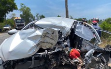 Tai nạn giao thông nghiêm trọng ở Huế khiến nam tài xế tử vong, ô tô biến dạng