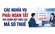 Người nộp thuế cần làm gì khi chấm dứt hiệu lực mã số thuế