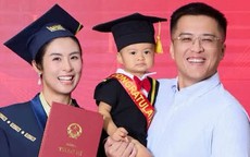 Chồng và con trai Ngọc Hân gây chú ý