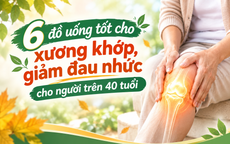 6 đồ uống tốt cho xương khớp, giảm đau nhức cho người trên 40 tuổi