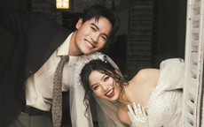 Nữ diễn viên 'Mưa đỏ' mặc váy cưới, danh tính chú rể khiến fan bất ngờ