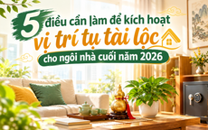 5 điều cần làm để kích hoạt vị trí tụ tài lộc cho ngôi nhà cuối năm 2026