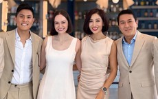 Hoa khôi Thu Hương và doanh nhân Nguyễn Hoài Nam gây chú ý trong lễ đính hôn của con trai tại Mỹ