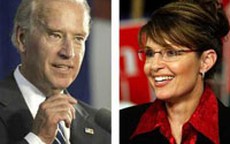 Sarah Palin "đối mặt" với bức tường đồng Joe Biden