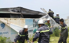 Cháy kho vật tư gần Khách sạn Furama