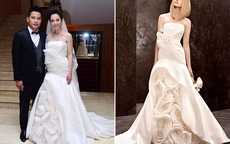 Jennifer làm hỏng dáng váy của Vera Wang