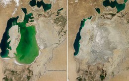 Hồ lớn thứ 4 thế giới bỗng biến mất đáng sợ