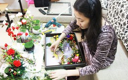 Bỏ nghề bác sĩ, làm hoa khô bất tử thu nhập 50 triệu/tháng