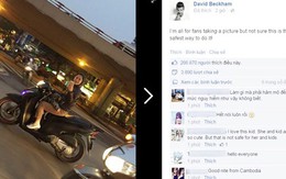 Cô gái Việt chạy xe SH bất ngờ nổi tiếng vì Beckham đăng ảnh