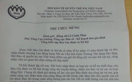 Hội Bảo vệ quyền trẻ em Việt Nam chúc mừng báo Gia đình và Xã hội nhân 15 năm thành lập