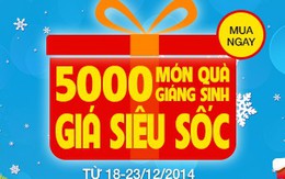 5.000 món quà giáng sinh giá siêu sốc từ muachung.vn