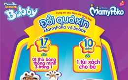 MamyPoko và Tã Bobby khuyến mãi lớn tích điểm đổi quà: Thú bông thông minh và túi xách tiện ích cho bé