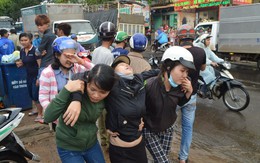 Ngã xe trong mưa, người phụ nữ bị container cán qua đầu