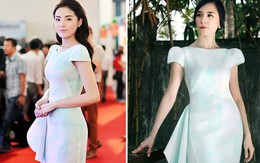Sao Việt liên tục 'đụng hàng' váy pastel họa tiết