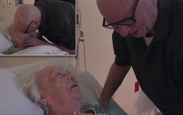 Xúc động cảnh người chồng gần 100 tuổi hát cho vợ nghe bên giường bệnh