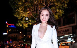 Angela Phương Trinh mặc vest hở rộng khoe trọn vòng 1 gợi cảm